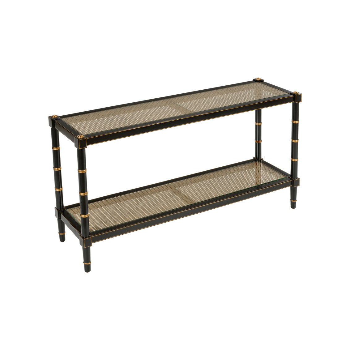 Chelsea House Conner Cane Console - Black