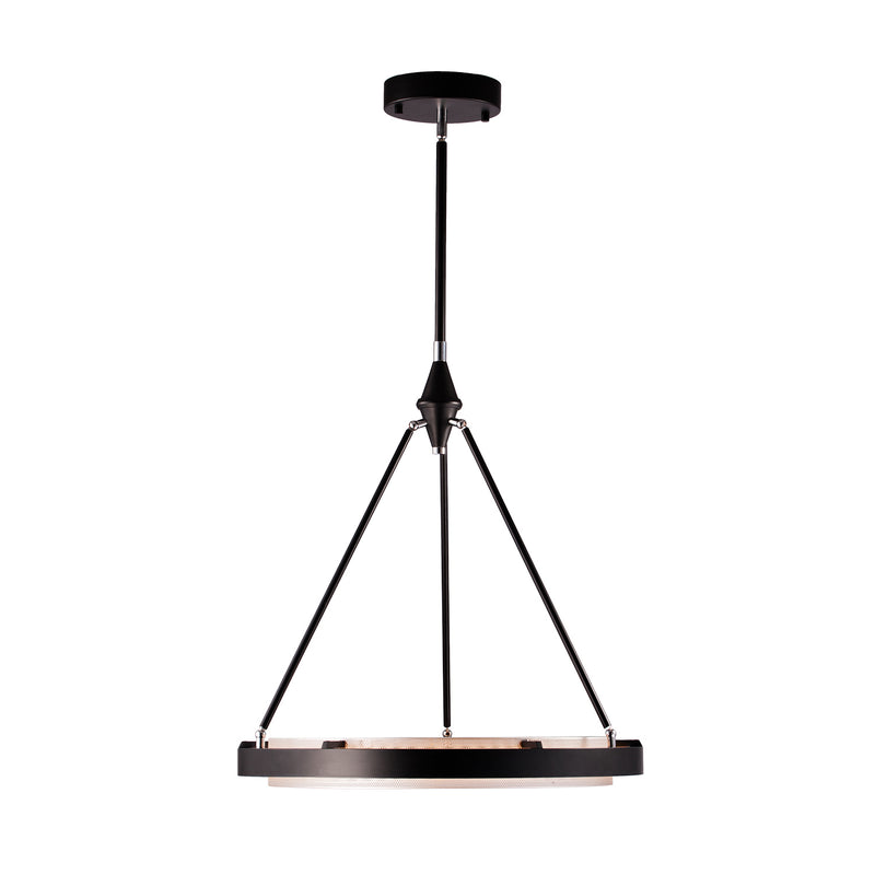 Alora LED Pendant from the Duo collection in Classic Black/Gold Shimmer|Classic Black/Silver Shimmer finish
