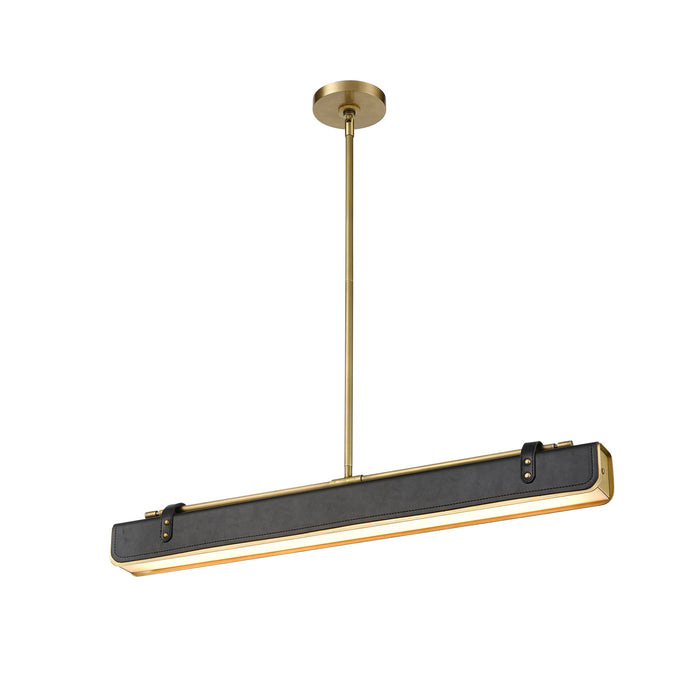 Alora LED Pendant from the Valise collection in Vintage Brass finish