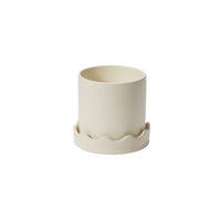 Design Shop Pissaro Pot with Saucer 6"x 5.75", Set of 2
