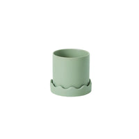 Design Shop Pissaro Pot with Saucer 6"x 5.5", Set of 2