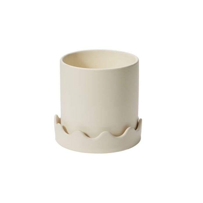 Design Shop Pissaro Pot with Saucer 7.5"x 7.25", Set of 2