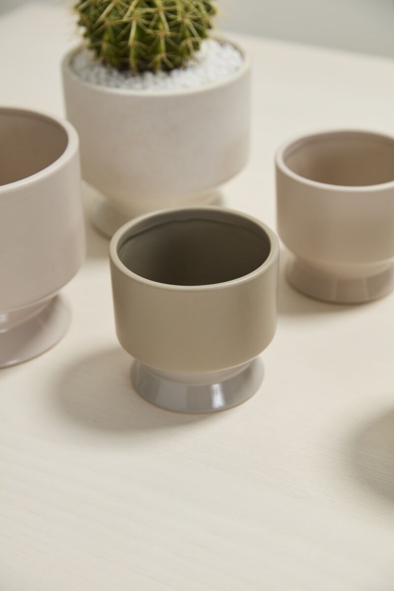 Design Shop Neutral Pasadena Pot 4.5"x 4.25", Set of 4