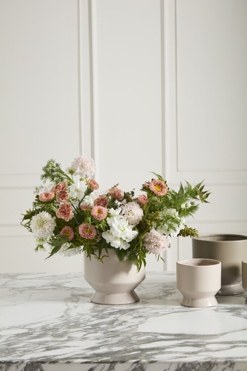 Design Shop Neutral Pasadena Pot 6.25"x 6", Set of 2