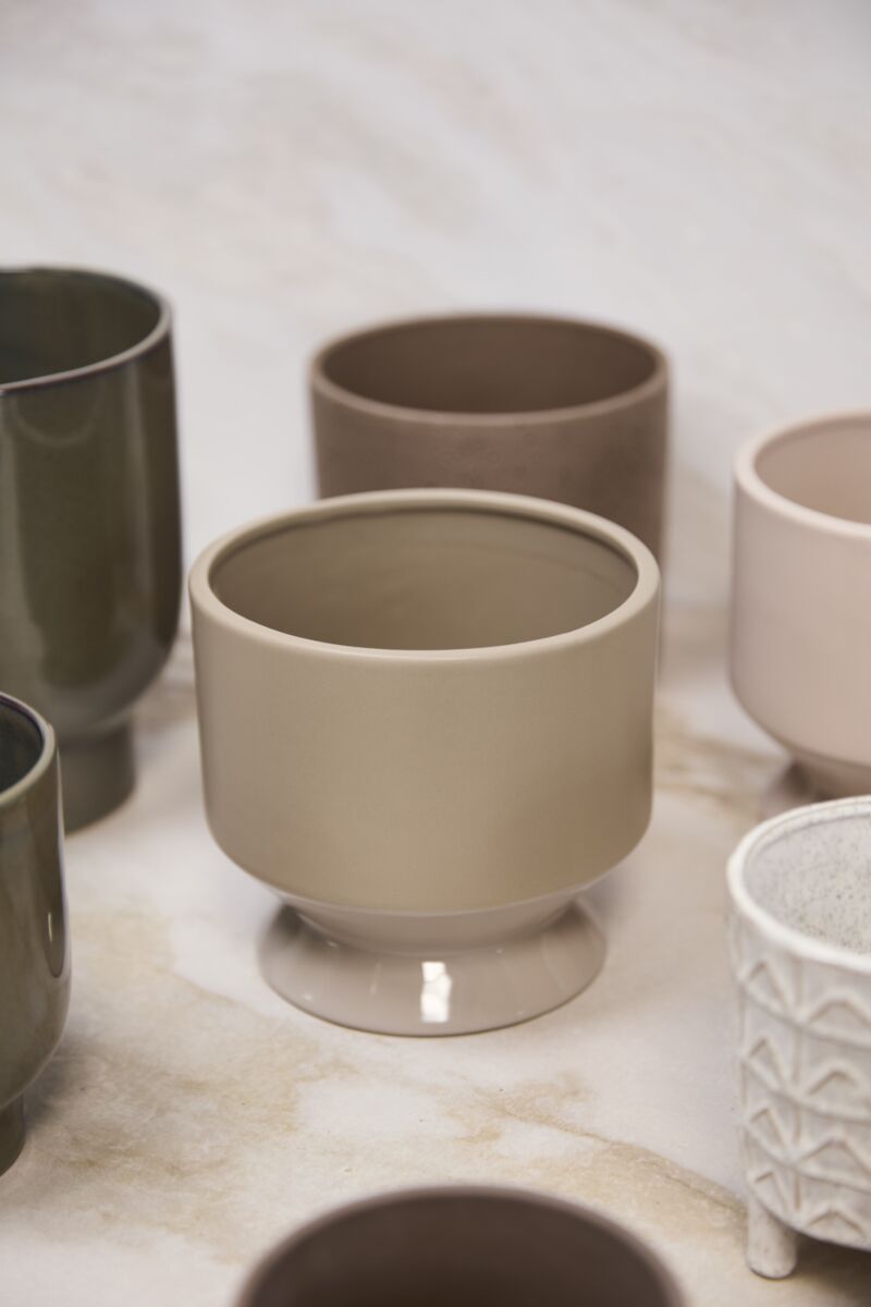 Design Shop Neutral Pasadena Pot 6.25"x 6", Set of 2