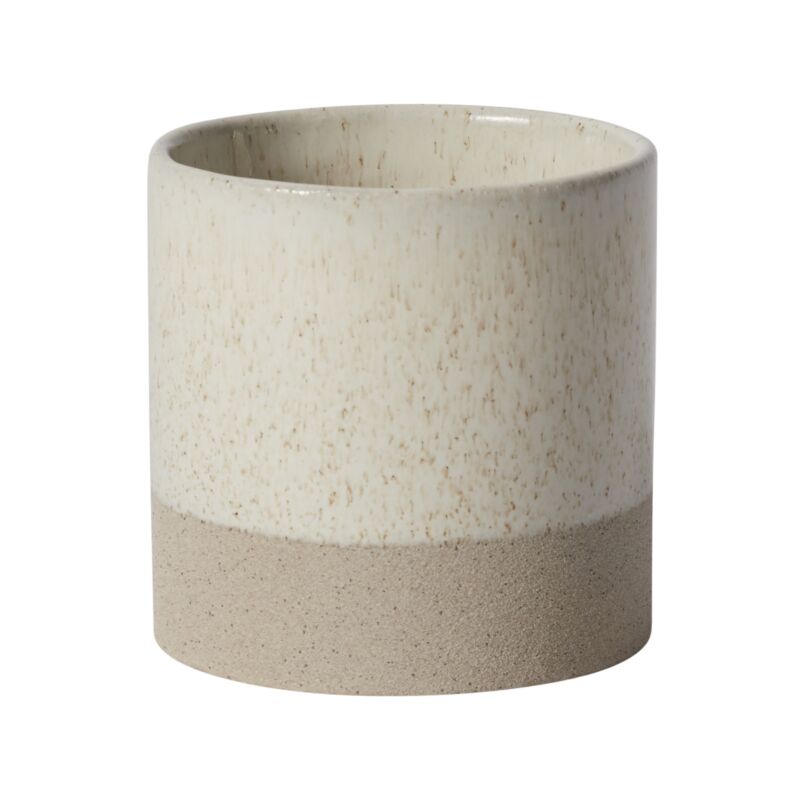 Design Shop White Downy Pot, 4.5" X 4.5", Set of 2.