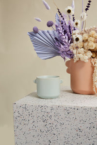 Design Shop Mint Jamye Pot, 4" X 2.75", Set of 4.