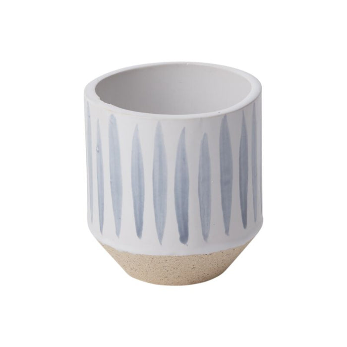 Design Shop Blue Cyra Pot, 2.25" X 2.5", Set of 8.