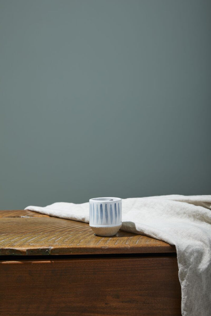 Design Shop Blue Cyra Pot, 2.25" X 2.5", Set of 8.