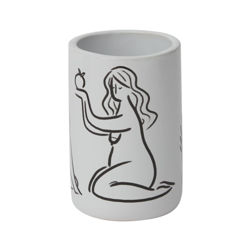 Design Shop White Intuition Pot, 3" X 4.75", Set of 2.
