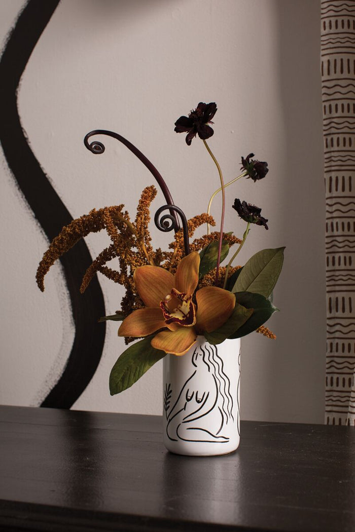 Design Shop White Intuition Pot, 3" X 4.75", Set of 2.