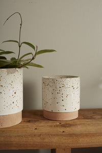 Design Shop White Briar Pot, 5" X 5.25"