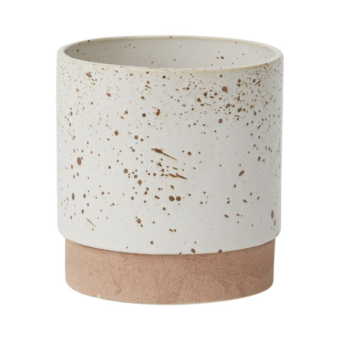 Design Shop White Briar Pot, 6.5" X 6.75".