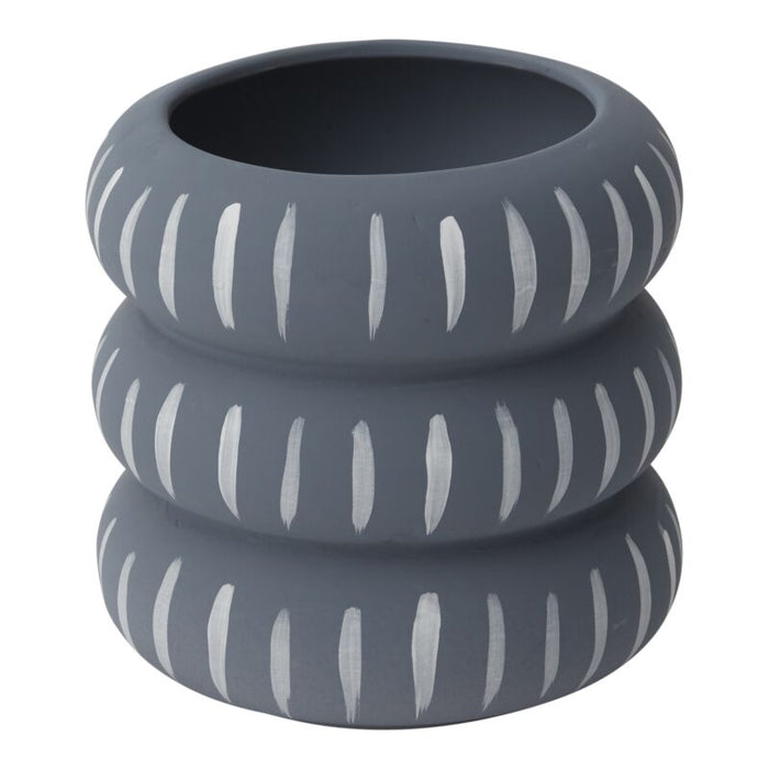 Design Shop Grey Libre Pot, 5.25" X 5", Set of 2.