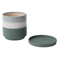 Design Shop Blue Greer Pot, 7" X 6.5".