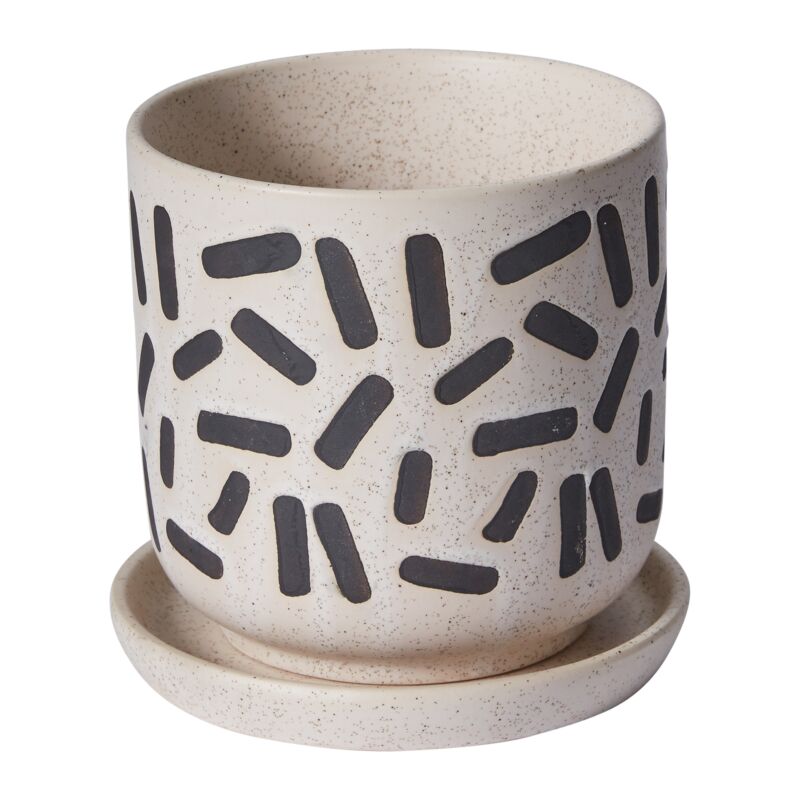 Design Shop Sundae Pot with Saucer 5.75"x 5.5"