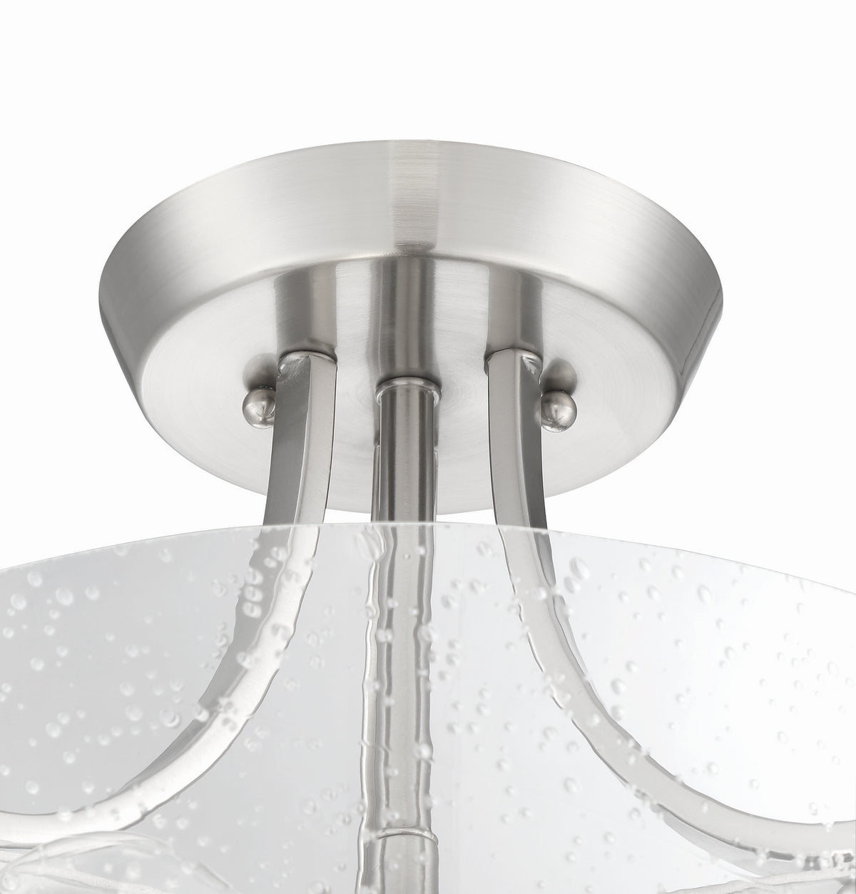 Craftmade - 41952-BNK-CS - Two Light Semi Flush Mount Convertible - Grace - Brushed Polished Nickel
