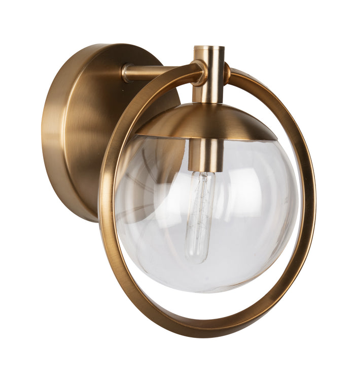 Craftmade One Light Vanity from the Piltz collection in Satin Brass finish