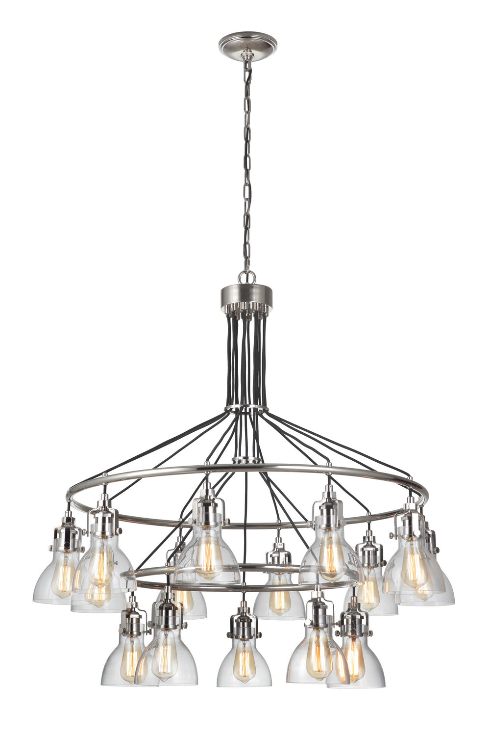 Craftmade - 51215-PLN - 15 Light Chandelier - State House - Polished Nickel