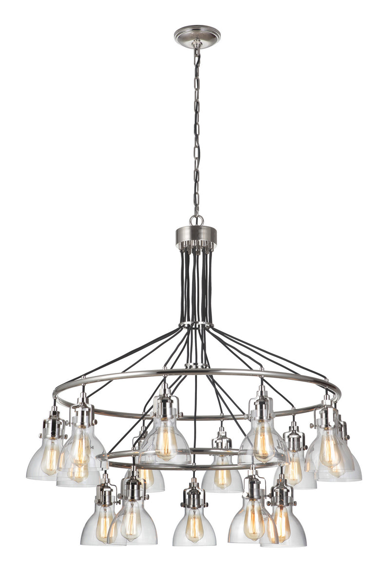 Craftmade - 51215-PLN - 15 Light Chandelier - State House - Polished Nickel