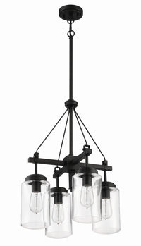 Craftmade - 52124-ESP - Four Light Outdoor Chandelier - Crosspoint - Espresso