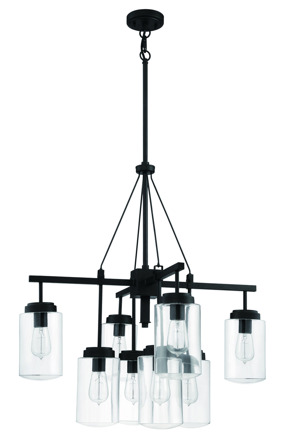Craftmade - 52128-ESP - Eight Light Outdoor Chandelier - Crosspoint - Espresso