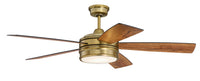 Craftmade - BRX52SB5 - 52" Ceiling Fan - Braxton - Satin Brass