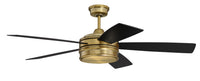 Craftmade - BRX52SB5 - 52" Ceiling Fan - Braxton - Satin Brass