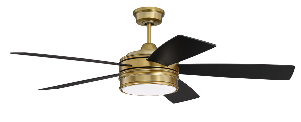 Craftmade - BRX52SB5 - 52" Ceiling Fan - Braxton - Satin Brass