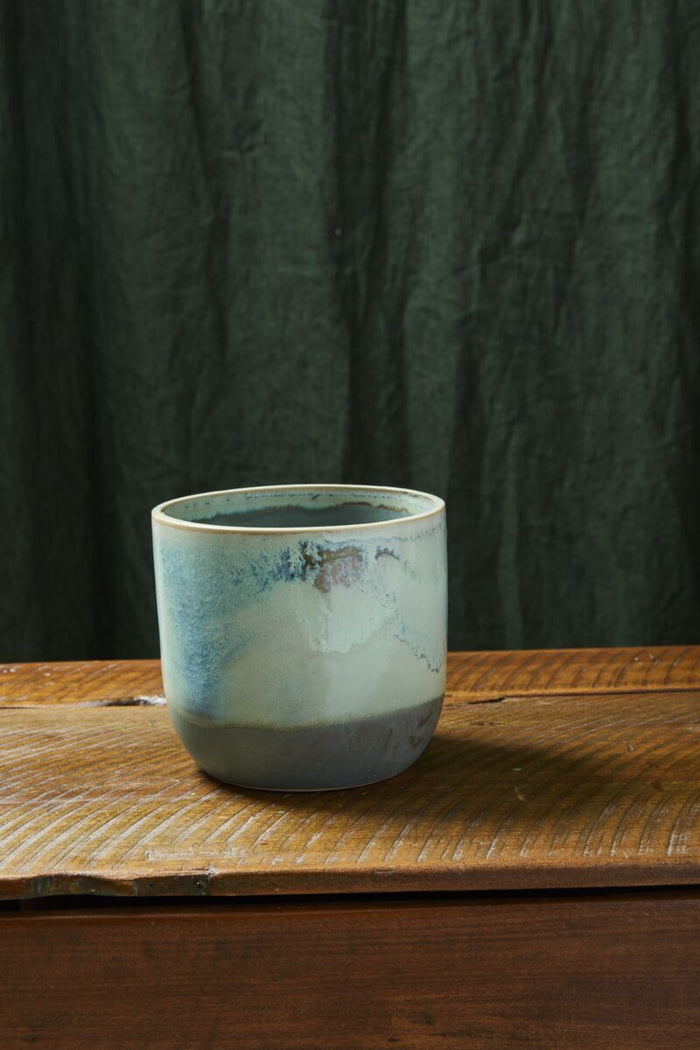 Design Shop Green Caribe Pot, 6.75" X 6"