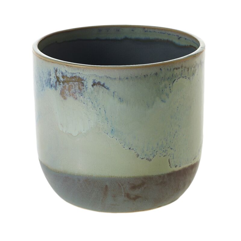 Design Shop Green Caribe Pot, 6.75" X 6"