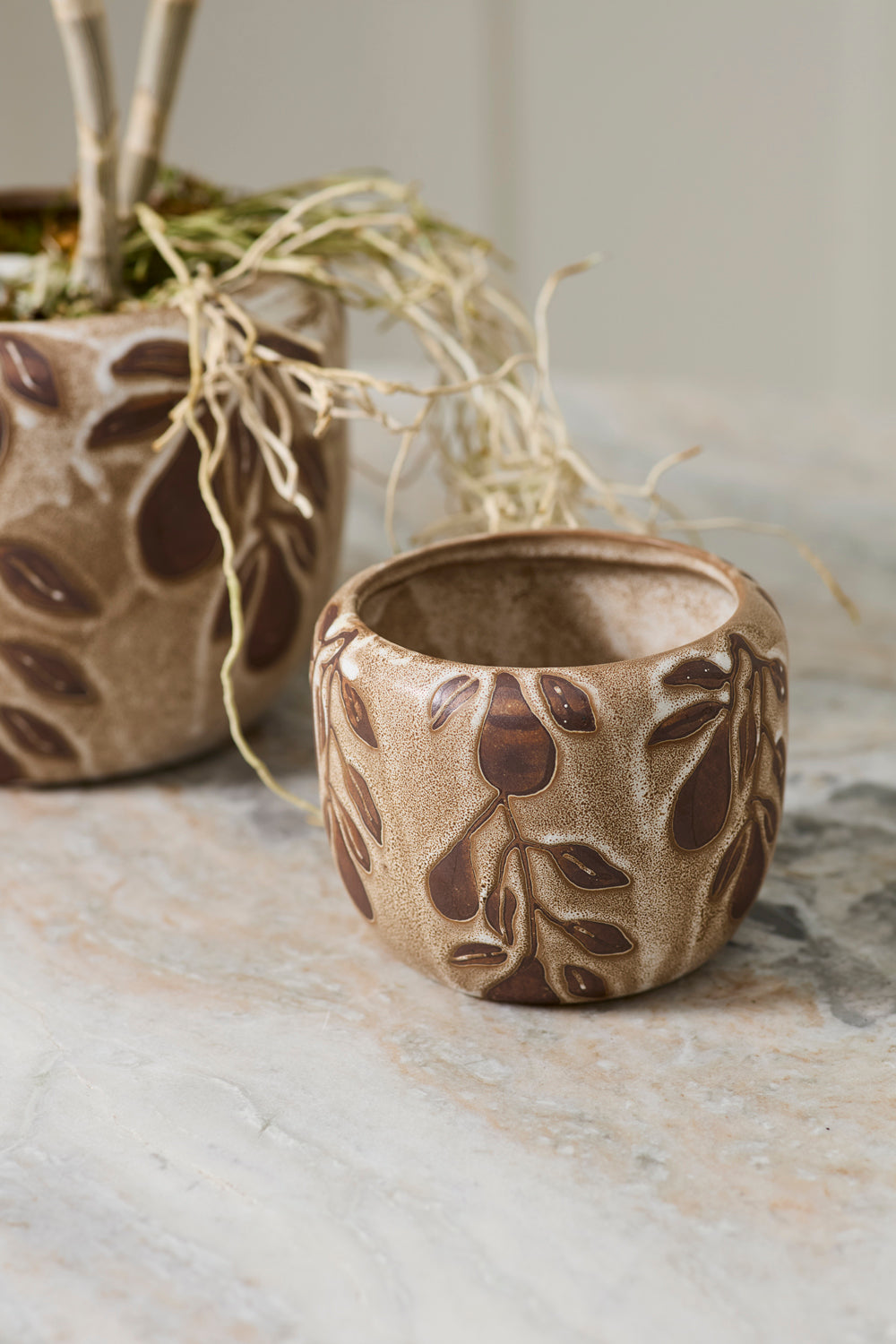 Design Shop Autumn Pear Pot 5.5"x 4", Set of 2