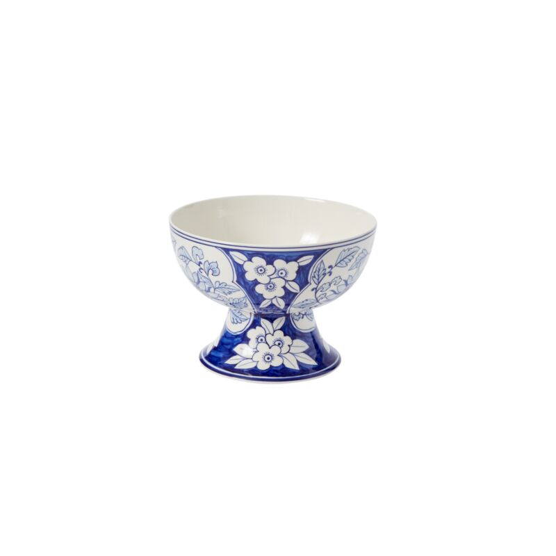 Design Shop Blue Elodie Collection Compote, 8" X 5.75".