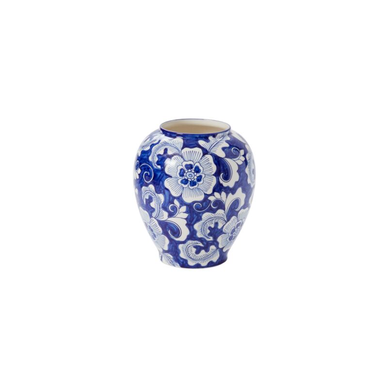 Design Shop Blue Elodie Collection Vase, 6.75" X 8"