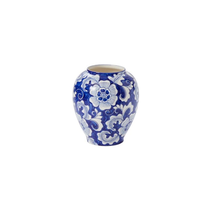 Design Shop Blue Elodie Collection Vase, 6.75" X 8"