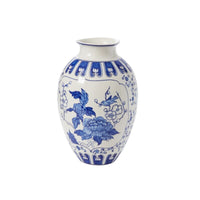 Design Shop Blue Elodie Collection Vase, 9.25" X 14"