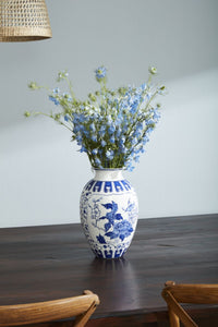 Design Shop Blue Elodie Collection Vase, 9.25" X 14"