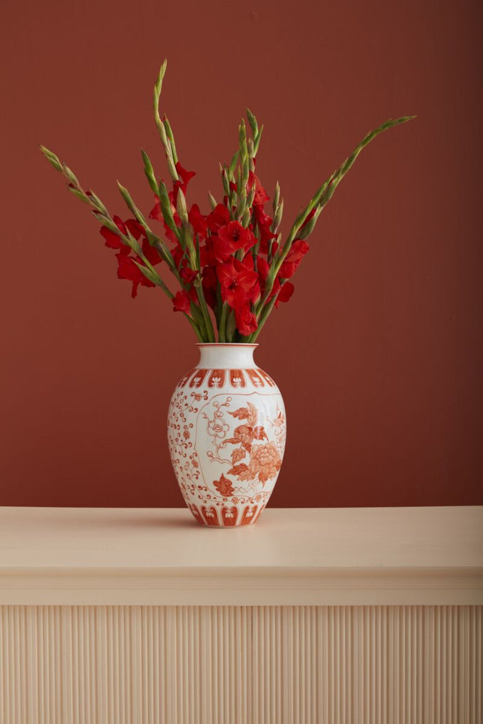 Design Shop Coral Elodie Collection Vase, 9.25" X 14".