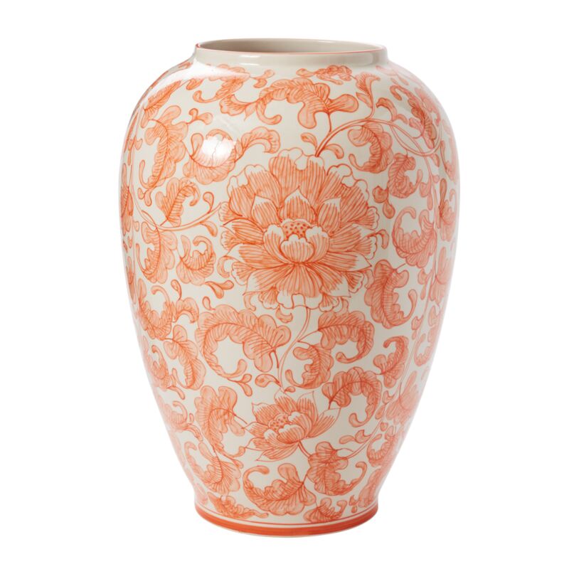 Design Shop Coral Coral Elodie Collection Vase, 13.25" X 18.5"