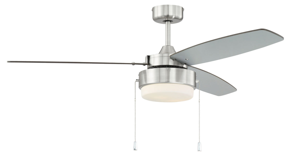 Craftmade - INT52BNK3 - 52" Ceiling Fan - Intrepid - Brushed Polished Nickel