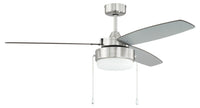 Craftmade - INT52BNK3 - 52" Ceiling Fan - Intrepid - Brushed Polished Nickel