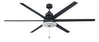 Craftmade - MND72FB6 - 72" Ceiling Fan - Mondo 72" Indoor/Outdoor - Flat Black