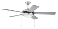 Craftmade - NIK52BNK5 - 52" Ceiling Fan - Nikia - Brushed Polished Nickel