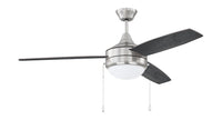 Craftmade - PHA52BNK3-BNGW - 52" Ceiling Fan - Phaze 3 - Brushed Polished Nickel