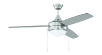 Craftmade - PHA52BNK3-BNGW - 52" Ceiling Fan - Phaze 3 - Brushed Polished Nickel