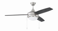 Craftmade - PHA52BNK3-BNGW - 52" Ceiling Fan - Phaze 3 - Brushed Polished Nickel
