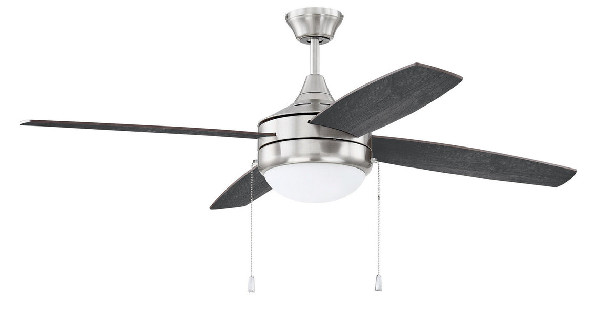 Craftmade - PHA52BNK4-BNGW - 52" Ceiling Fan - Phaze 4 - Brushed Polished Nickel
