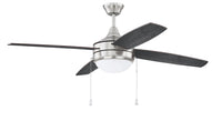 Craftmade - PHA52BNK4-BNGW - 52" Ceiling Fan - Phaze 4 - Brushed Polished Nickel