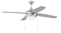 Craftmade - PHA52BNK4-BNGW - 52" Ceiling Fan - Phaze 4 - Brushed Polished Nickel
