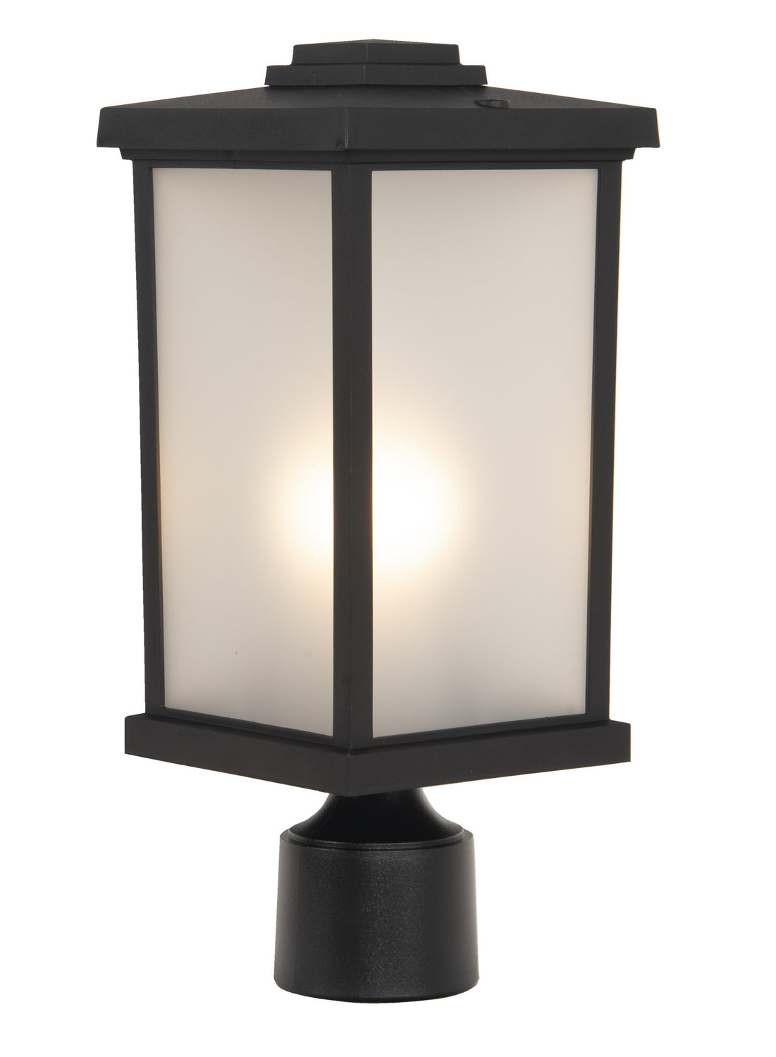 Craftmade One Light Post Mount from the Resilience Lanterns collection in Textured Black finish
